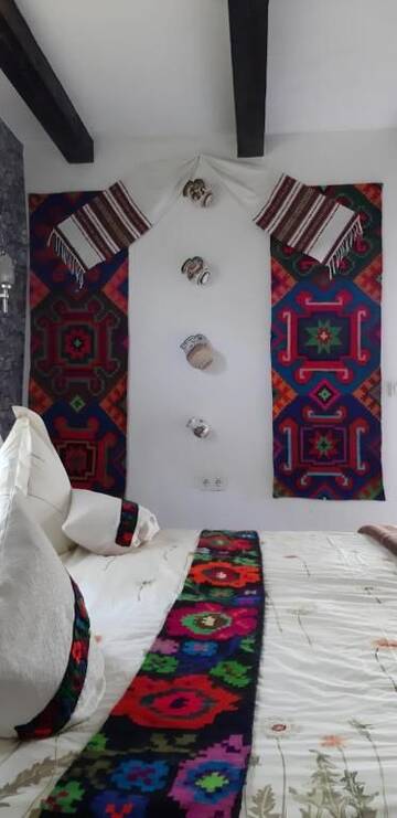Фото номера Двухместный номер с 1 кроватью, вид на сад Гостевой дом Pensiunea Casa Godja г. Văleni 3